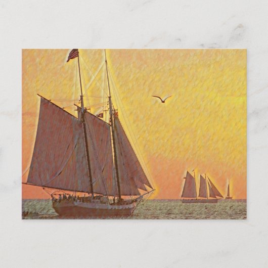 絵を描船 ポストカード (正面)