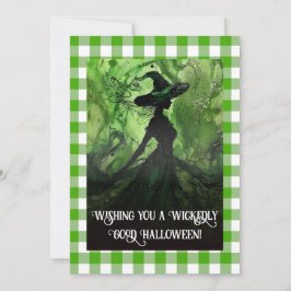 絵を描良い魔女ハロウィーン ノートカード