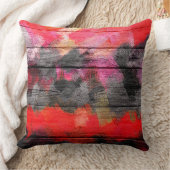 絵を描色木目#8 クッション (ブランケット)