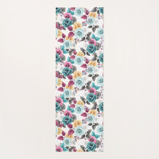 絵を描花びら ヨガマット (裏面)