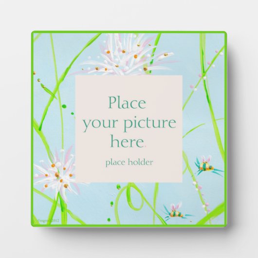絵を描花枠 フォトプラーク (正面)