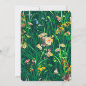 絵を描花結婚弓 招待状 (裏面)