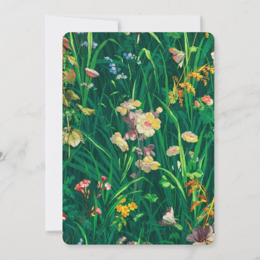 絵を描花結婚弓 招待状 (裏面)