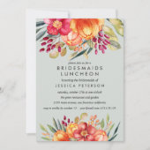 絵を描花花花花嫁ランチョー結婚ン 招待状 (正面)
