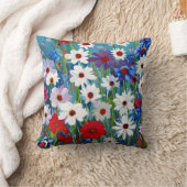 絵を描花 クッション (ブランケット)