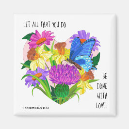 絵を描花、コリント人への手紙第16章14節 マグネット