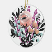 絵を描花 セラミックオーナメント (左)