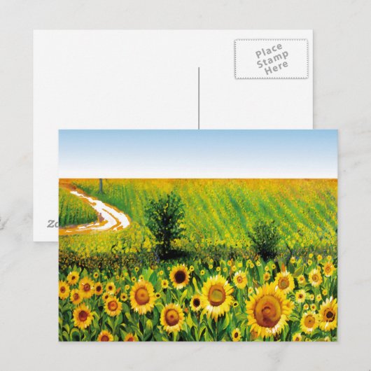 絵を描花 ポストカード (正面/裏面)