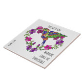 絵を描花、ルカ1:37の詩 タイル (側面)