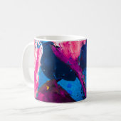 絵を描芸術的テクスモダンク。 コーヒーマグカップ (正面左)