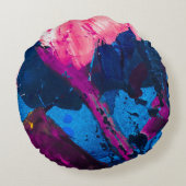 絵を描芸術的テクスモダンク。 ラウンドクッション (裏面)