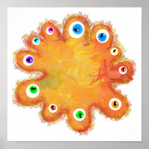 絵を描菌 ポスター