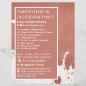 絵を描薄暗い壁、画家&デコレータ広告ー チラシ (正面)