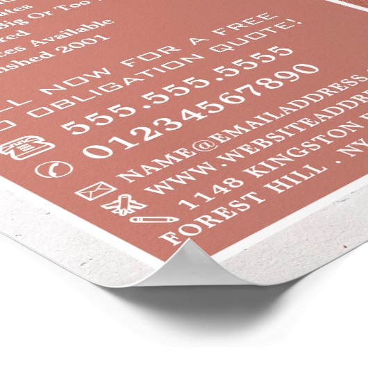 絵を描薄暗い壁、画家&デコレータ広告ー ポスター (角)