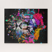 絵を描虎 ジグソーパズル (横)