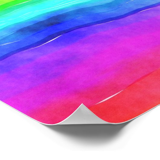 絵を描虹 ポスター (角)