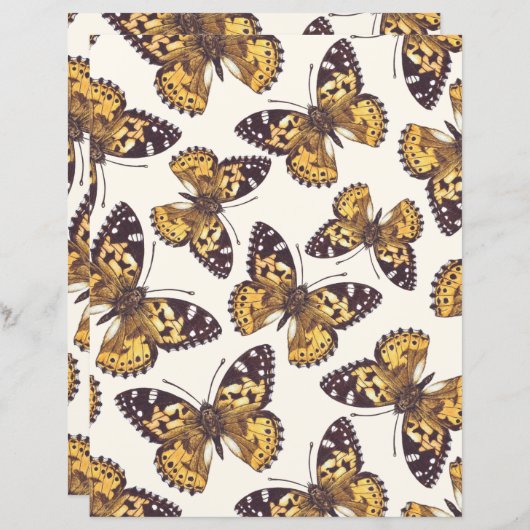 絵を描蝶 (正面/裏面)