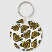 絵を描蝶 キーホルダー (正面)