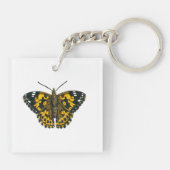 絵を描蝶 キーホルダー (裏面)