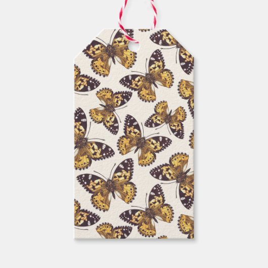 絵を描蝶 ギフトタグ (正面)