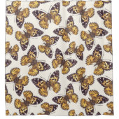 絵を描蝶 シャワーカーテン (正面)