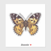 絵を描蝶 シール (シート)