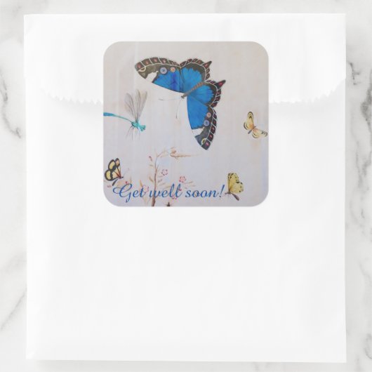 絵を描蝶 スクエアシール (バッグ)