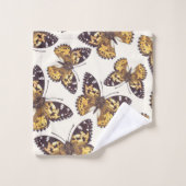 絵を描蝶 バスタオルセット (ウォッシュタオル)