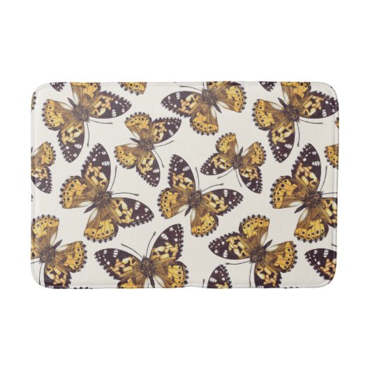 絵を描蝶 バスマット (正面)