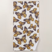 絵を描蝶 ビーチタオル (正面)