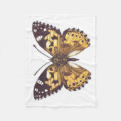 絵を描蝶 フリースブランケット (正面)