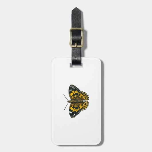 絵を描蝶 ラゲッジタグ (正面縦)