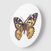 絵を描蝶 ラージ壁時計 (傾斜)