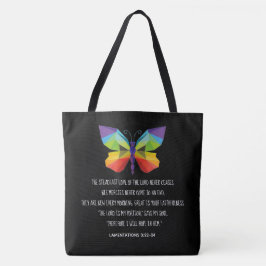 絵を描蝶、哀歌3:22-24 トートバッグ