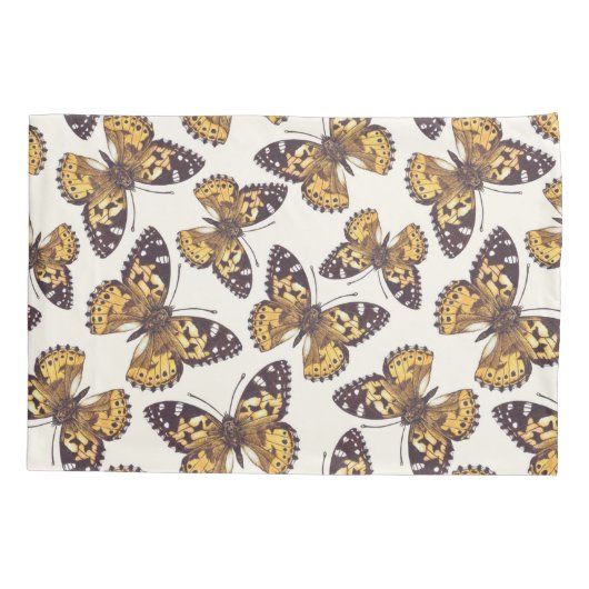 絵を描蝶 枕カバー (裏面)