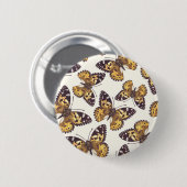 絵を描蝶 缶バッジ (正面&裏面)