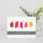 絵を描見本Red/Orange Gift Certificate (スタンド正面)