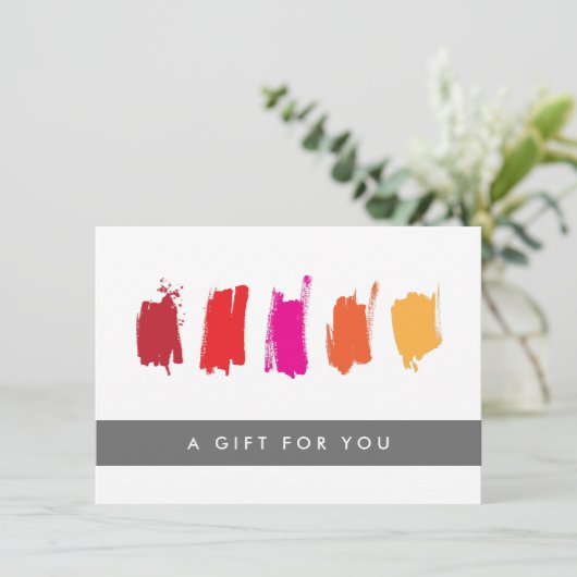 絵を描見本Red/Orange Gift Certificate (スタンド正面)