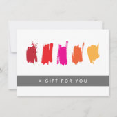 絵を描見本Red/Orange Gift Certificate (正面)