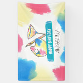 絵を描誕生日とワ絵を描インパーティー 横断幕 (縦)