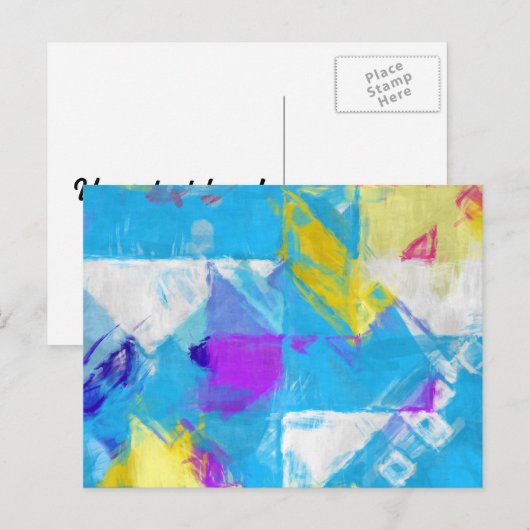 絵を描質 ポストカード (正面/裏面)