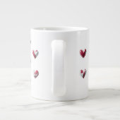 絵を描赤いハート専門ジャンボマグ ジャンボコーヒーマグカップ (裏面)