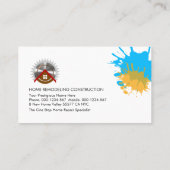 絵を描跳ね上げた汚い壁道具類 名刺 (裏面)