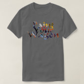 絵を描車 Tシャツ (デザイン正面)