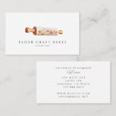 絵を描転がフローラのピン 名刺 (正面/裏面)