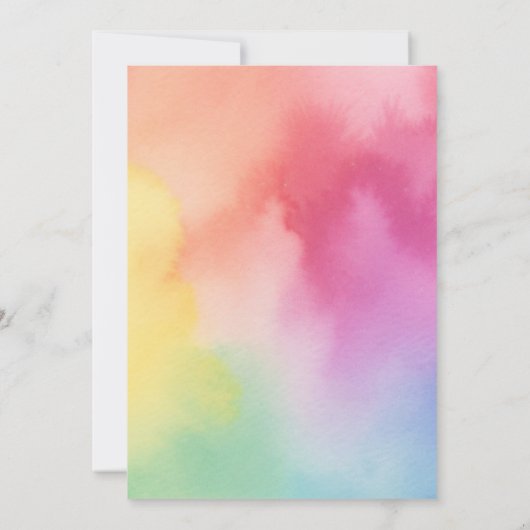 絵を描遊とキッズアート招待状パーティー誕生日 招待状 (裏面)