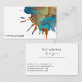 絵を描金ゴールドアーティストとの相性 名刺 (正面/裏面)