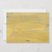 絵を描金ゴールドメリークリスマスホリデーフォトカード シーズンカード (裏面)