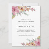 絵を描開花婚約パーティ招待状 招待状 (正面)