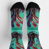 絵を描靴下に。 ソックス (上部)